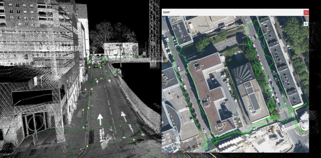 Georeferenced point cloud