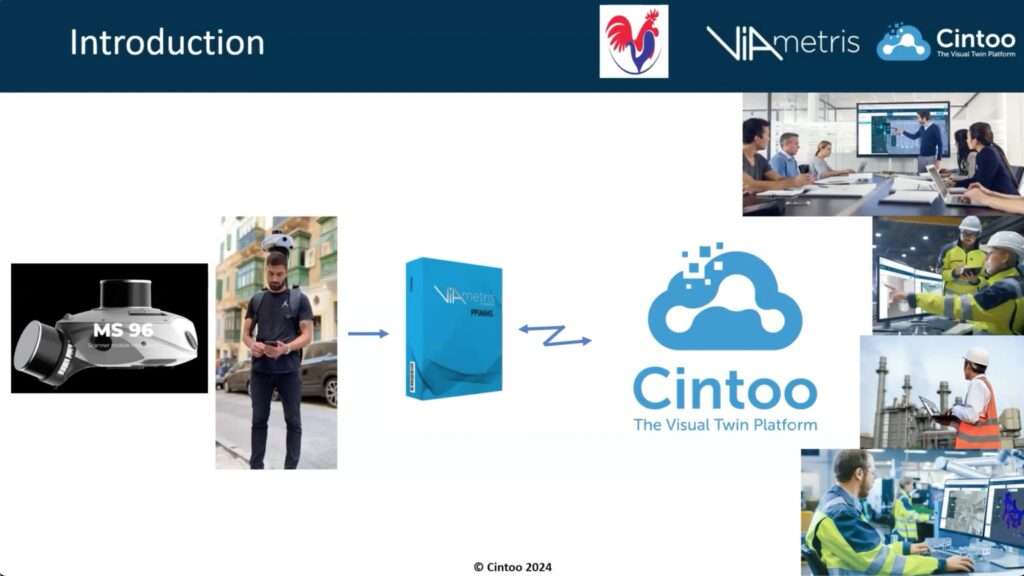 First slide of the presentation of the Cintoo/Viametris webinar