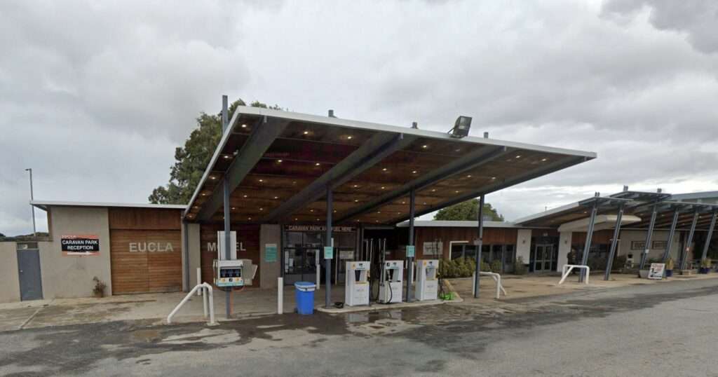 Nullarbor gas station in Australia.